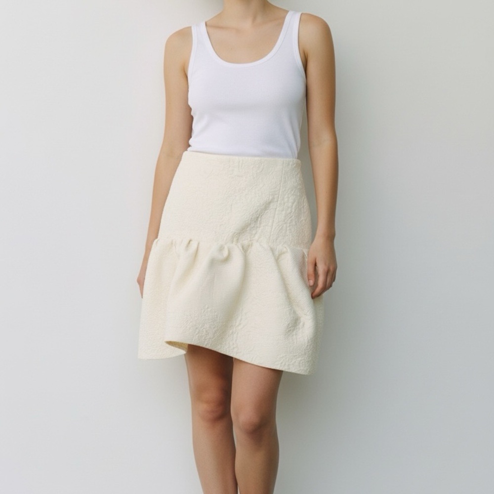 Chloe jacquard gathered skirt - Picture 3 of 11
